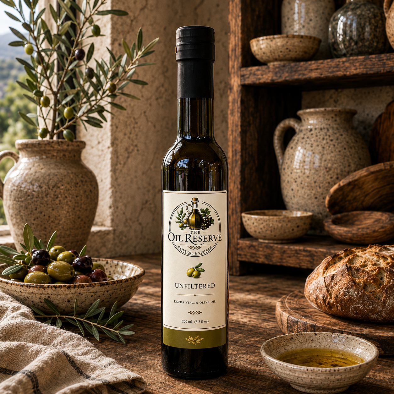 Unfiltered Extra Virgin Olive Oil